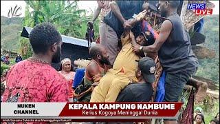 Prosesi Pemakaman atas meninggalnya kepala Kampung Nambume di Lanny Jaya