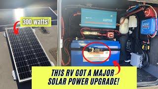 How to SOLAR POWER an rv - Jayco Melbourne Class C SOLAR PANELS LITHIUM BATTERIES INVERTER