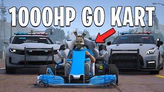 Running From Cops with 1000HP Go Kart in GTA 5 RP