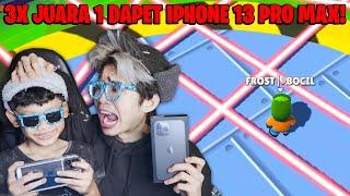 PARAH KALAU BOCIL SD JUARA 1 TIGA KALI DIA MINTA IPHONE 13 PRO MAX DIA TOP GLOBAL STUMBLE 100%WIN