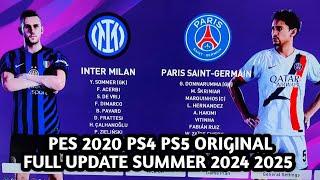 TUTORIAL UPDATE PATCH OPTION FILE PES 2020 PS4 PS5 ORIGINAL SEASON SUMMER 2024 2025  BRI LIGA 1