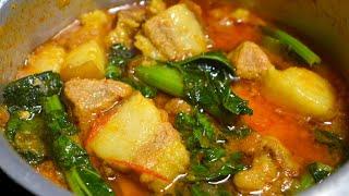 Pork Curry  Best Combination Pork & Mustard Greens Pork Lai Xaak