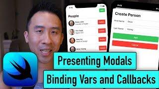 SwiftUI Presenting Modals and Bindings with Callbacks