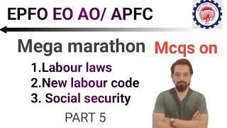 UPSC EPFO EOAO  APFC  APFC SPECIAL MCQ ON Labour laws