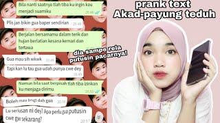 Prank text Temen Sampe Rela Putusin Pacarnya  Pake lagu AKAD-PAYUNG TEDUH