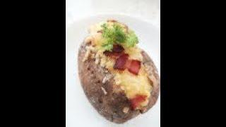 Simple & Quick Breakfast - Baked Potato using Air Fryer 快简早餐 - 空炸烤土豆 MummyKim