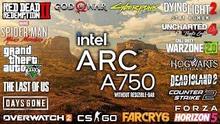 Intel ARC A750 without Resizible BAR - Test in 25 Games