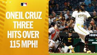 Oneil Cruz makes history First player with THREE hits over 115 MPH in a game