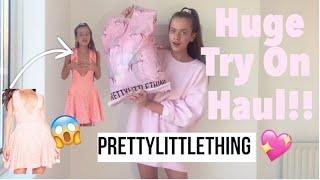 HUGE PRETTY LITTLE THING HAUL  AUTUMN WINTER TRY ON HAUL
