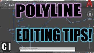 Tips to Edit Polylines Faster in AutoCAD Quick Edit Lines Polygons etc..  2 Minute Tuesday
