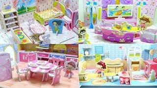 DIY Pretty Dream House 3D Puzzle Dollhouse Compilation  No Music