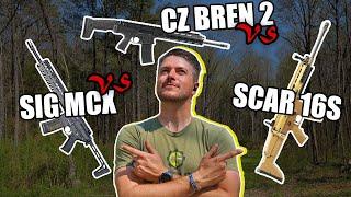 SCAR 16S vs Sig MCX vs CZ Bren 2