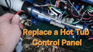 Install Gecko or Balboa Hot Tub Control Panel Replacement & Add New Spa Pack Topside Controller DIY