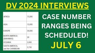 DV 2024 Interview Schedule JULY 6