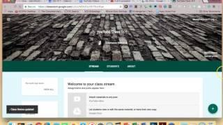 Creating a Class in Google Classroom