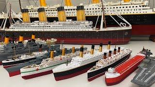 Review of All Titanic Britannic Edmund Fitzgerald with Carpathia and Sinking Videos