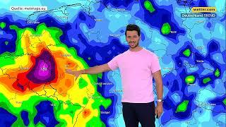 7-Tage-Wetter 200 Liter Regen Höhentief lässt Unwettergefahr ansteigen