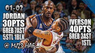 Michael Jordan vs Allen Iverson Highlights 2001.11.28 - 70pts Total MJ Shows Whos Boss