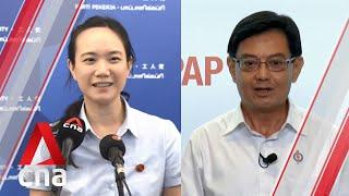 GE2020 WPs Nicole Seah and PAPs Heng Swee Keat react to East Coast GRC result