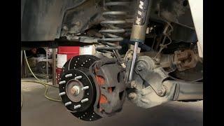 EBC brakes Installed and tested on a big Ram Power Wagon 2500 with 37 Tires - EBC Stage 8 Brake Kit