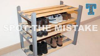 DIY Knock Down Shoe Rack  Home Organization