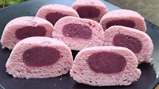 เค้กมันม่วง purple potato stream cakes