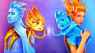 Ember and Wade from Elemental Have Children Fire vs Water Parenting Hacks