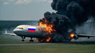 13 Minutes Ago Russian IL-96 Plane Carrying Russian President and Ministers Explodes in the Air