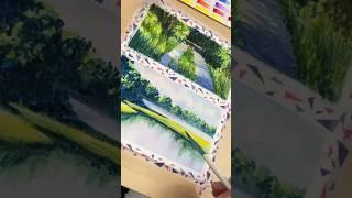 Watercolor landscape ft Meeden Art