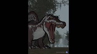 Spinosaurus vs Ankylosaurus  Animation #shorts