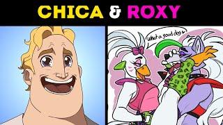 Chica & Roxy FULL FNAF Animation  Mr Incredible becoming Сanny