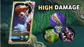 INSTANT DELETE KARRIE BEST HIGH DAMAGE BUILD AND EMBLEM IN THIS META MLBB