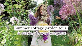 Creating Gorgeous Cut Flower Bouquets from a Summer Cottage Garden 