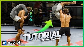 UFC 4 Top 10 Special AttacksMoves Tutorial and Guide for Beginners