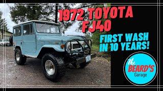 1972 Toyota FJ40 Land Cruiser Project Pt 1 First Wash In 10 Years