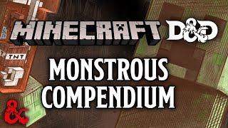 Minecraft X Dungeons & Dragons  Monstrous Compendium  Volume 3 Minecraft Creatures