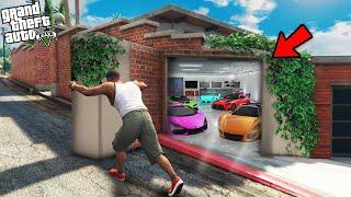 GTA 5  Franklin Open A New Secret Garage Door Inside His House GTA 5 