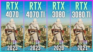 RTX 4070 vs RTX 4070 TI vs RTX 3080 vs RTX 3080 TI - Test in 20 Games