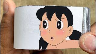 Doraemon Cartoon Flipbook #200  Nobita Pulls Shizukas Clothes Flip Book  Flip Book Artist 2024