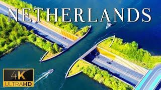 FLYING OVER NETHERLANDS 4K UHD - Relaxing Music With Stunning Beautiful Nature 4K Video Ultra HD