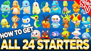 How to Get ALL 24 Starter Pokemon - Indigo Disk