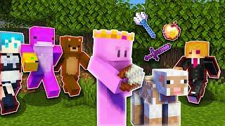 Minecraft Manhunt But Shearing Sheep Gives OP Loot...