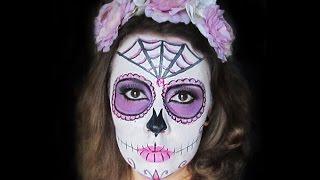 Готовимся к Halloween. Face art Калавера. Calavera. Sugar Skull. Tutorial