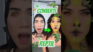 ME CONVERTÍ EN UN REPTIL #makeup #art #shortviral