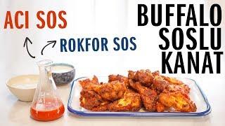 Fırında Acılı Tavuk Kanadı Tarifi Buffalo Soslu  Acı Chili Sos ve Rokfor Sos Yapımı