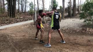 Hitting Pads In Thailand Jungle