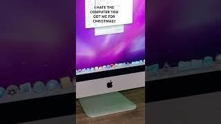 I hate the computer you got me for Christmas the graphics card’s SHIT #tech #retrotech #mac