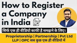 How to Register a Company in India  How to Register Startup Company in India  Company Registration