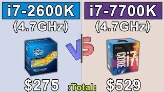 i7 2600K 4.7GHz OC vs i7 7700K 4.7GHz OC  RX Vega 56  Which is a better for money...???