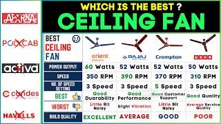  Best Ceiling Fan in India 2024  Orient vs Bajaj vs Crompton vs Usha Top Picks & Comparison